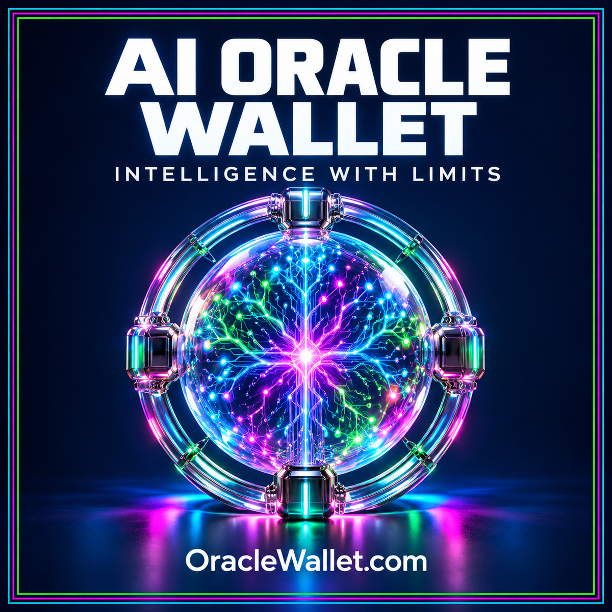 AI Oracle Wallet Safety: From Model Output to Human Approval — OracleWallet.com neon featured artwork